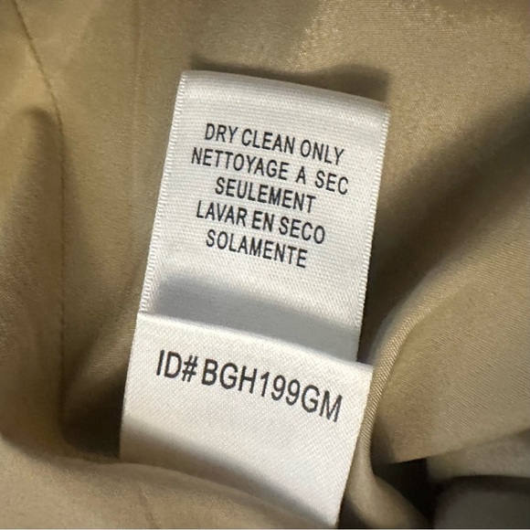 BCBG Max Aria Plaid Pencil Skirt Sz 4 Office Siren Light Acadamia Linen Blend - Picture 6 of 6